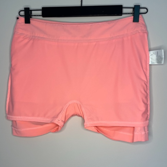 Neon Pink Skirt with Built-in Shorts - Picture 8 of 9